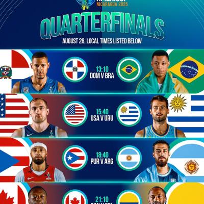 AmeriCup 2025: Así quedaron los emparejamientos de cuartos de final