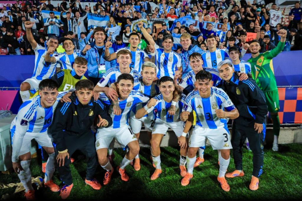 Argentina vence 1-0 a Colombia y se instala en la final del Sub-20