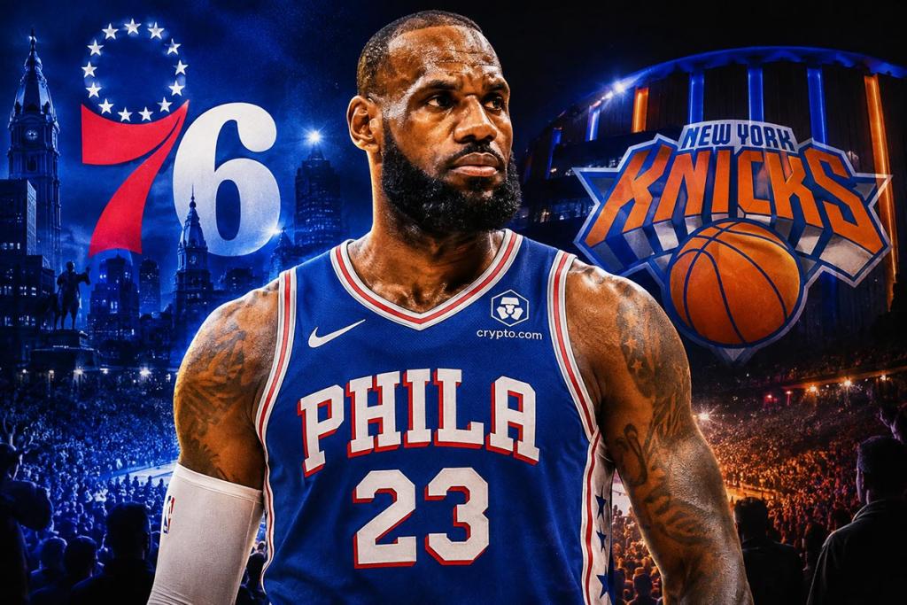 LeBron James debutará con los Sixers ante los campeones Knicks en el Madison Square Garden