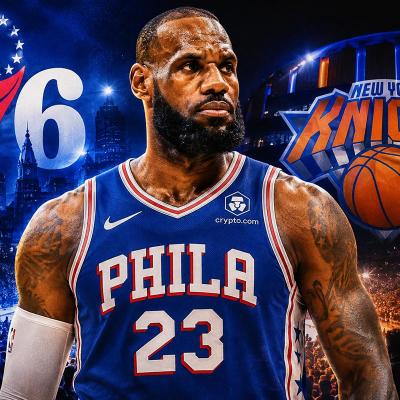 LeBron James debutará con los Sixers ante los campeones Knicks en el Madison Square Garden