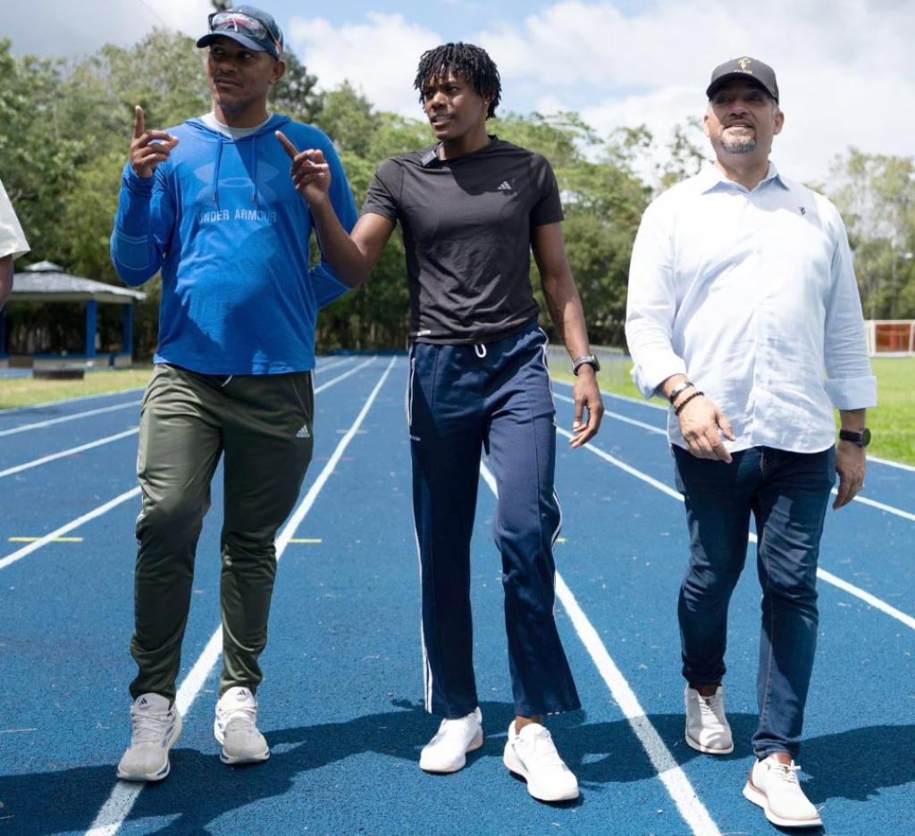 Marileidy Paulino ratifica calidad de la nueva pista del INEFI en San Francisco de Macorís