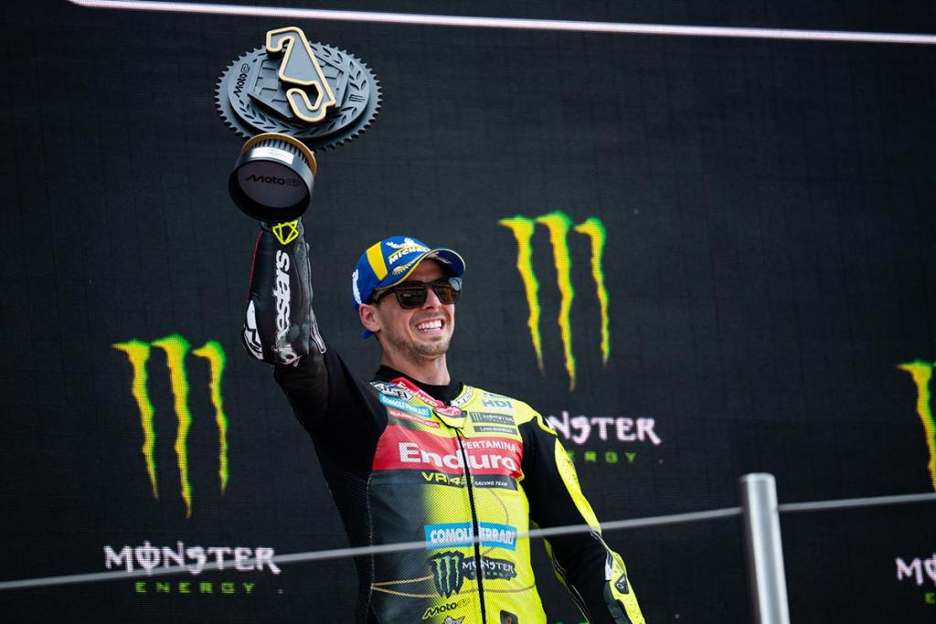 Fabio Di Giannantonio conquista un accidentado GP de Cataluña marcado por dos banderas rojas