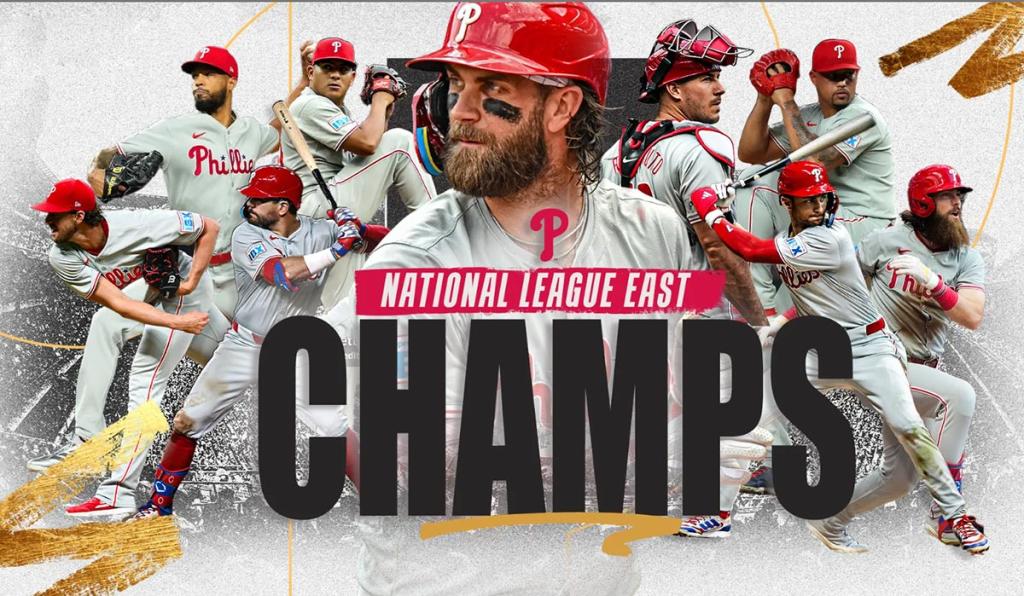 Los Phillies repiten título del Este de la Liga Nacional tras vencer a los Dodgers